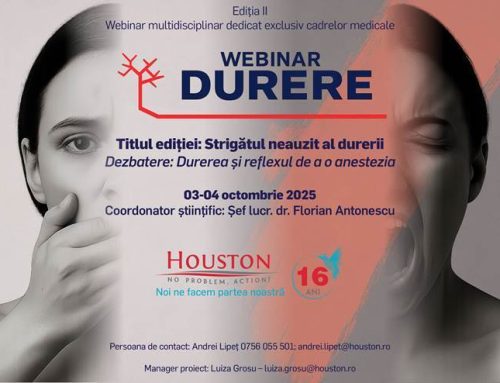Webinarul – Durere – ce se va desfășura online în zilele de 3–4 octombrie 2025